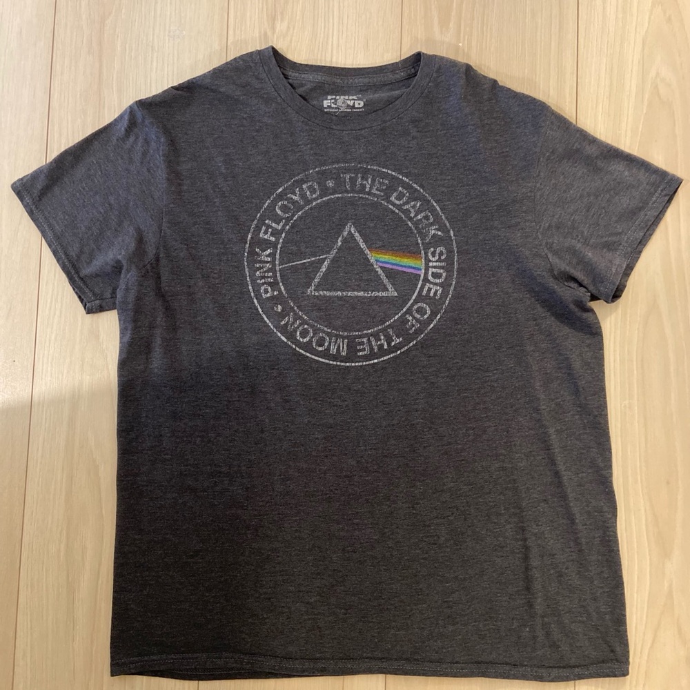 Pink Floyd Dark Side of the Moon Gray T-Shirt Vintage Style